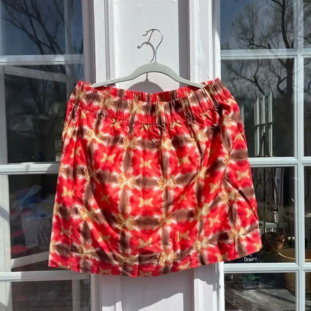 J Crew Poppi Abstract Print Skirt with Pockets NWT